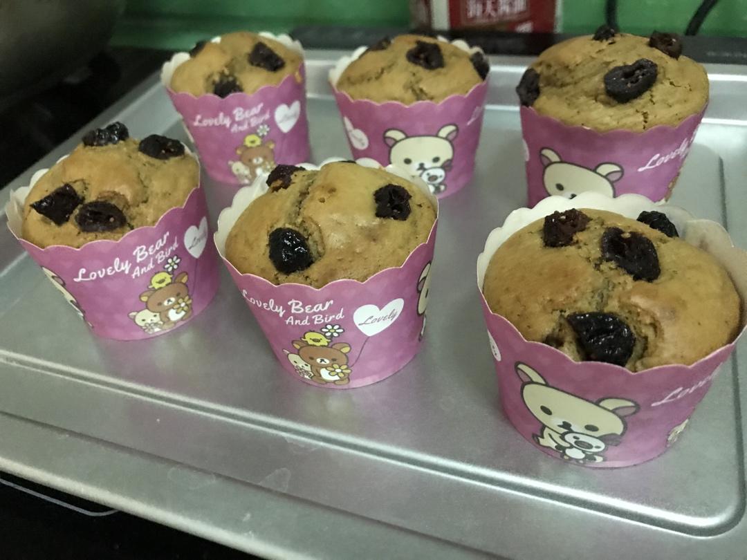 少女心的香蕉蔓越莓玛芬