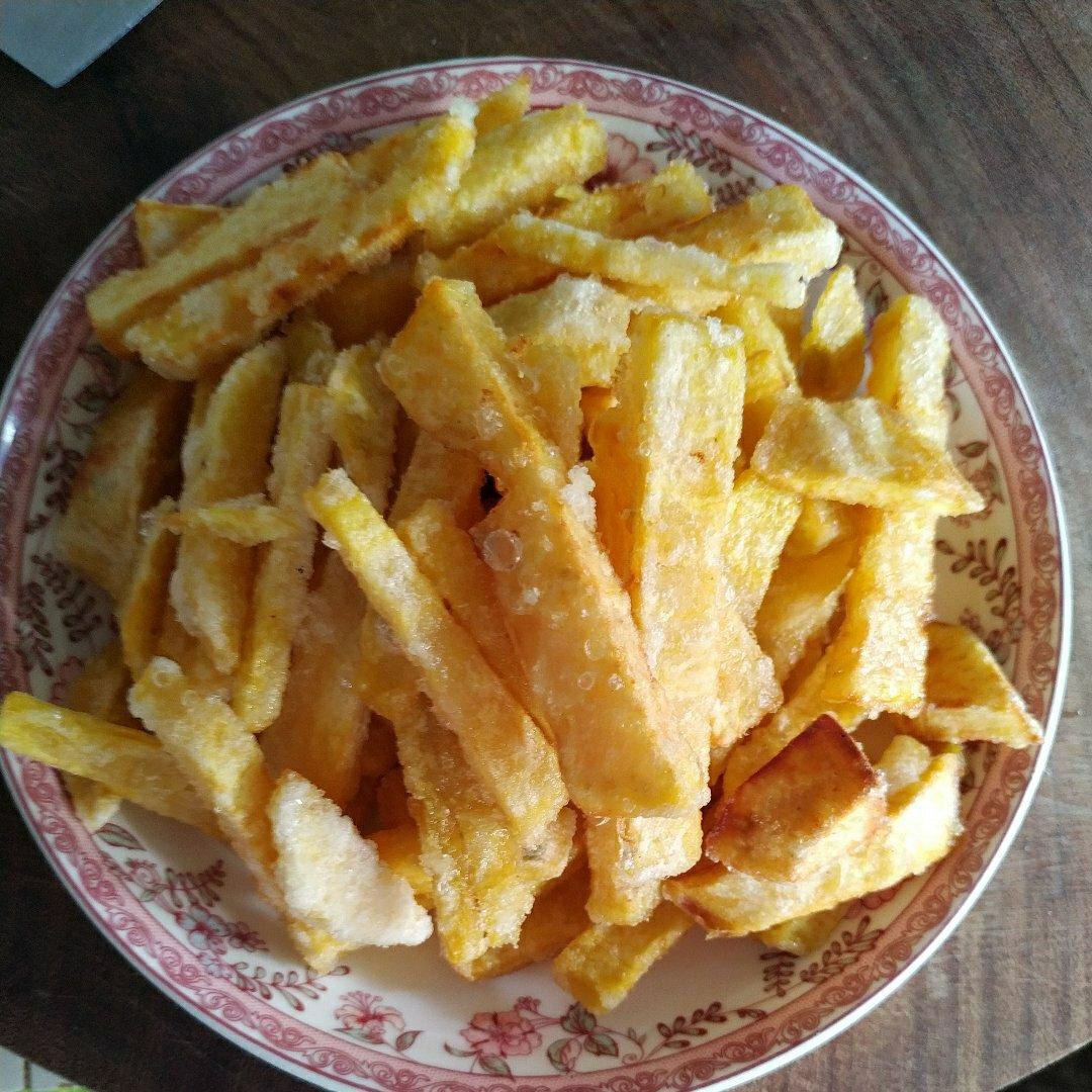 自制炸红薯条（比外边卖的更好吃）