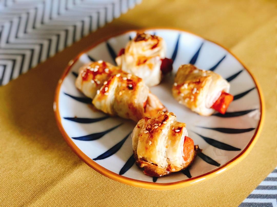 万能的手抓饼～孩子都能做的火腿可颂