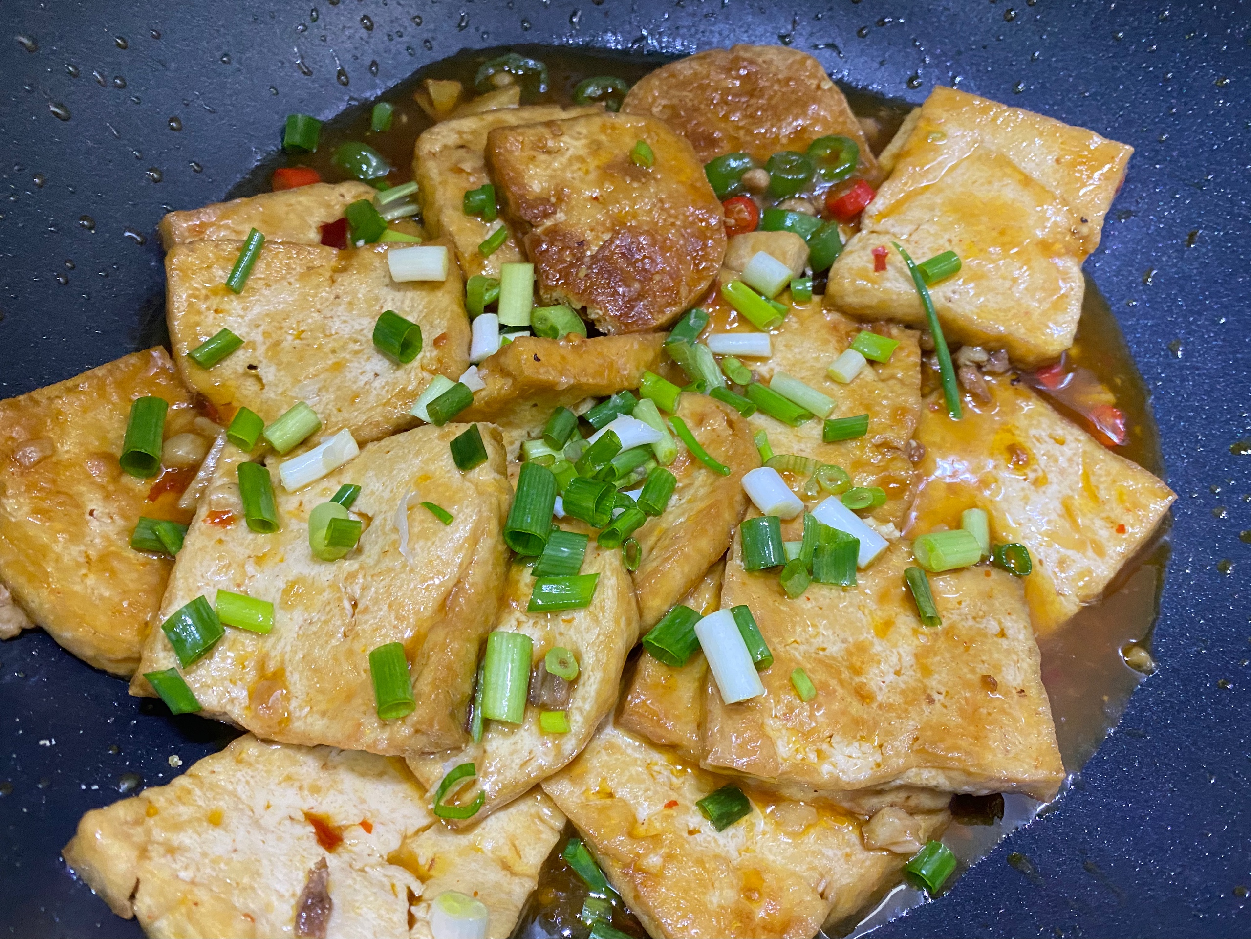 干煎豆腐这样做超级下饭的做法