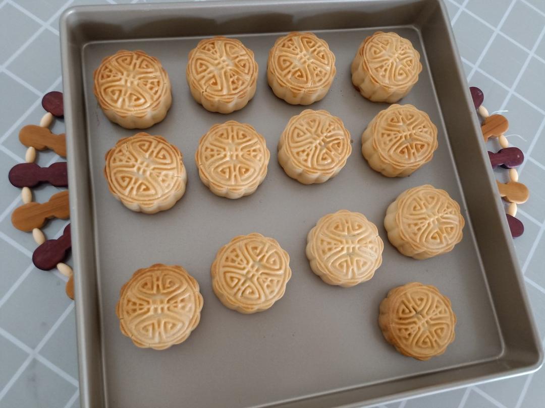 快手简单不发硬的五仁月饼🥮