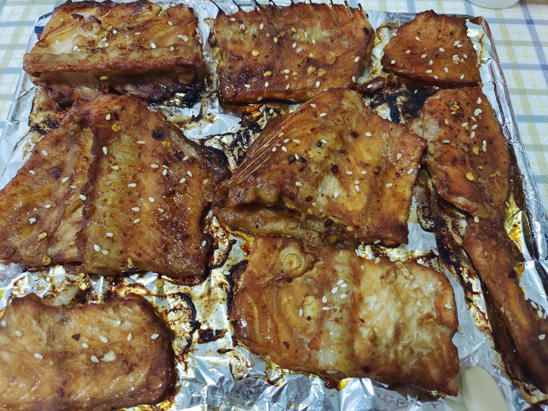 香烤孜然三文鱼骨