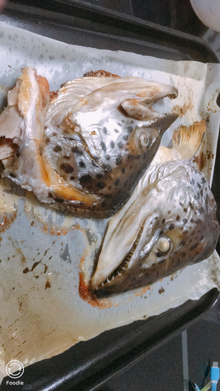 大和风味之盐烤三文鱼头