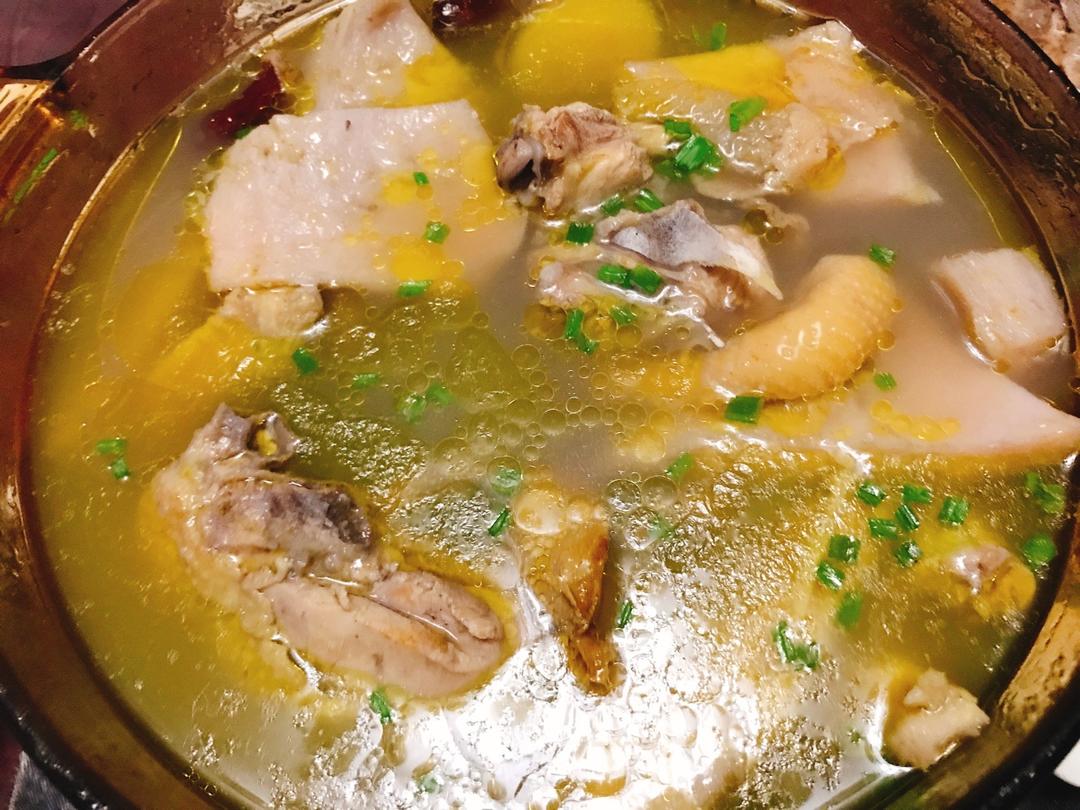 榴莲壳煲鸡汤