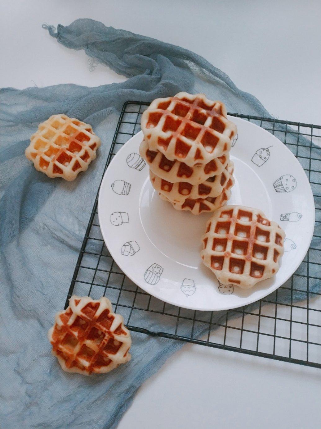 红糖麻薯华夫饼
