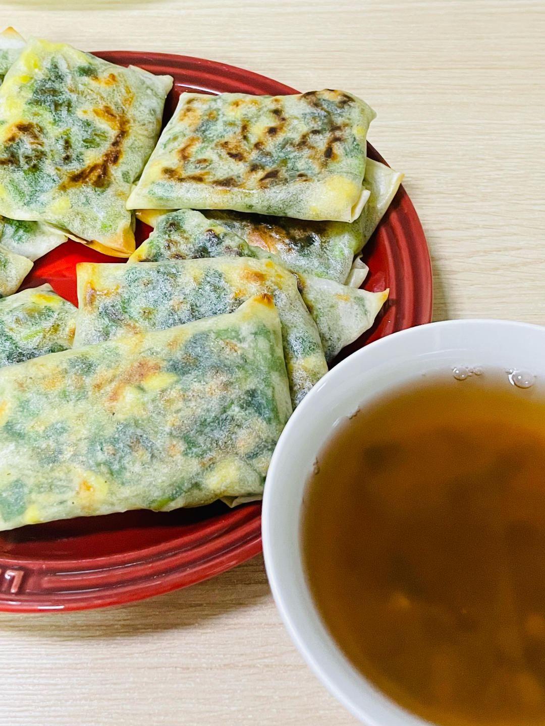 春卷皮韭菜盒子