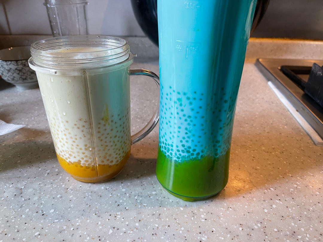 港式甜品——杨枝甘露(芒果西米露)附芒果花切法