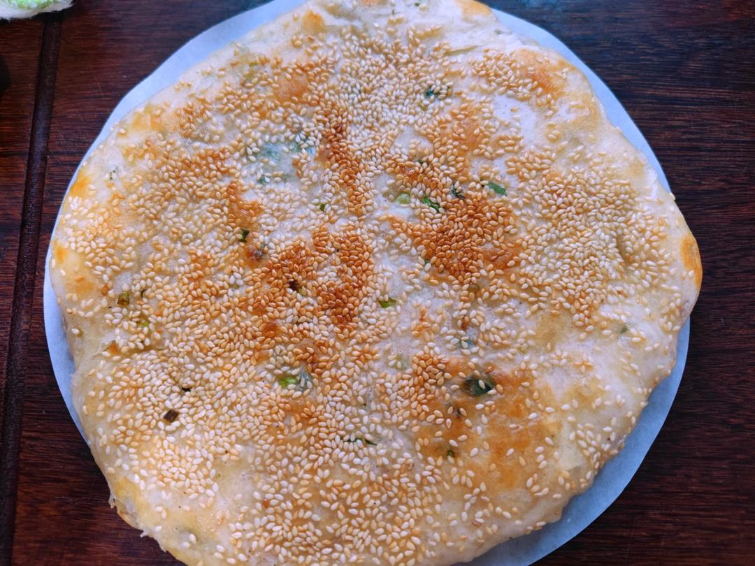 发面葱油饼（锅盔）