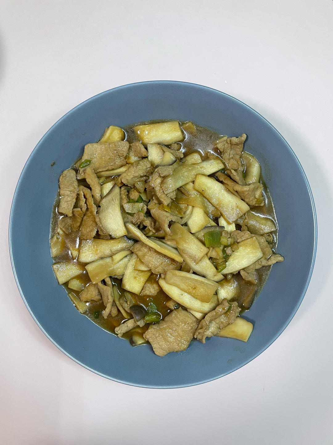 杏鲍菇炒肉片