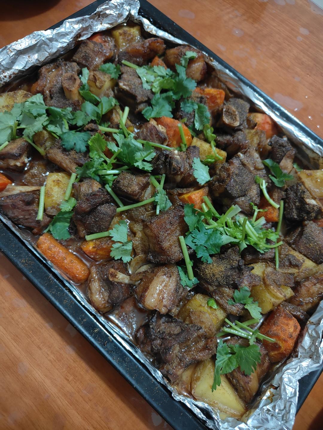 超好吃的烤羊排烤箱版