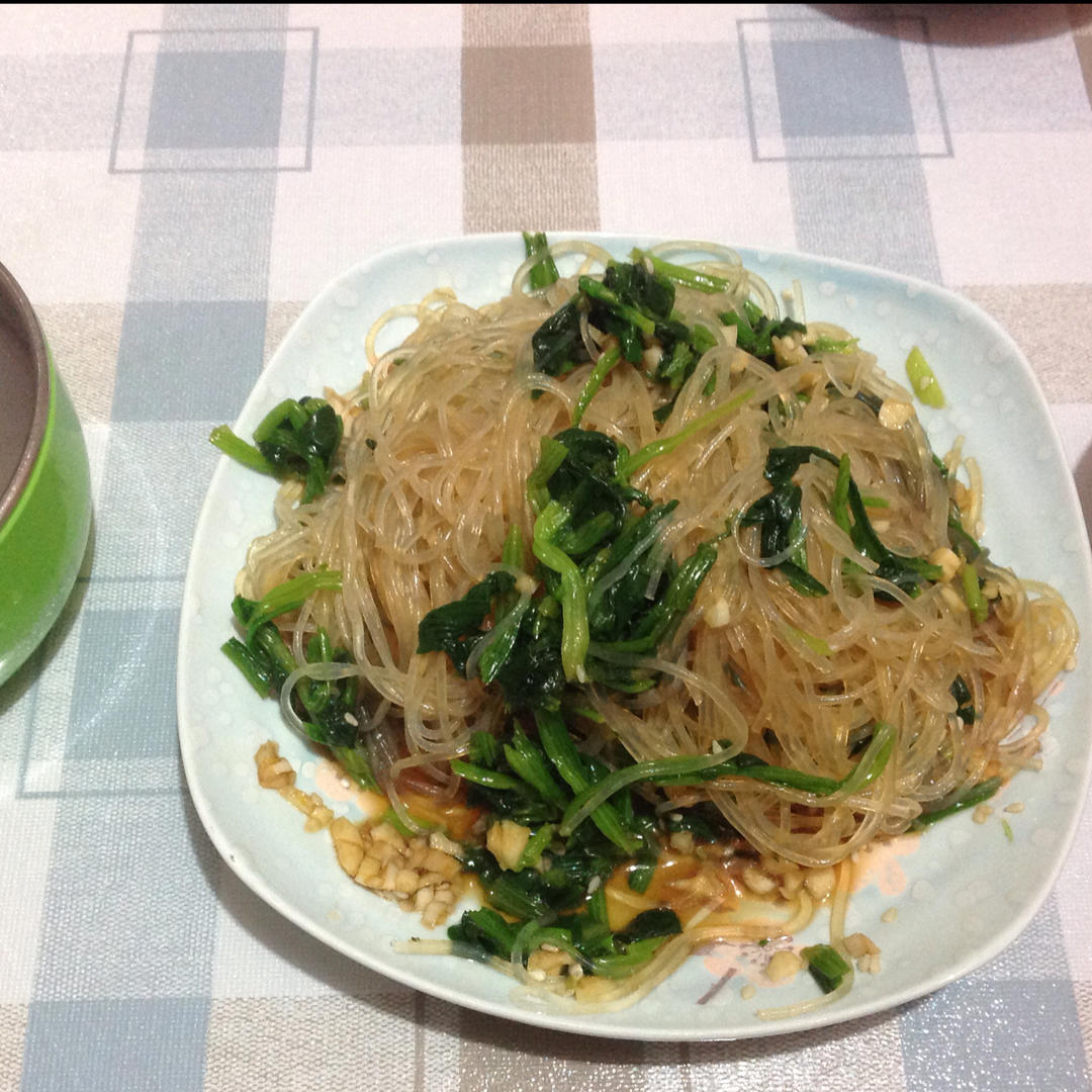 凉拌菠菜粉丝