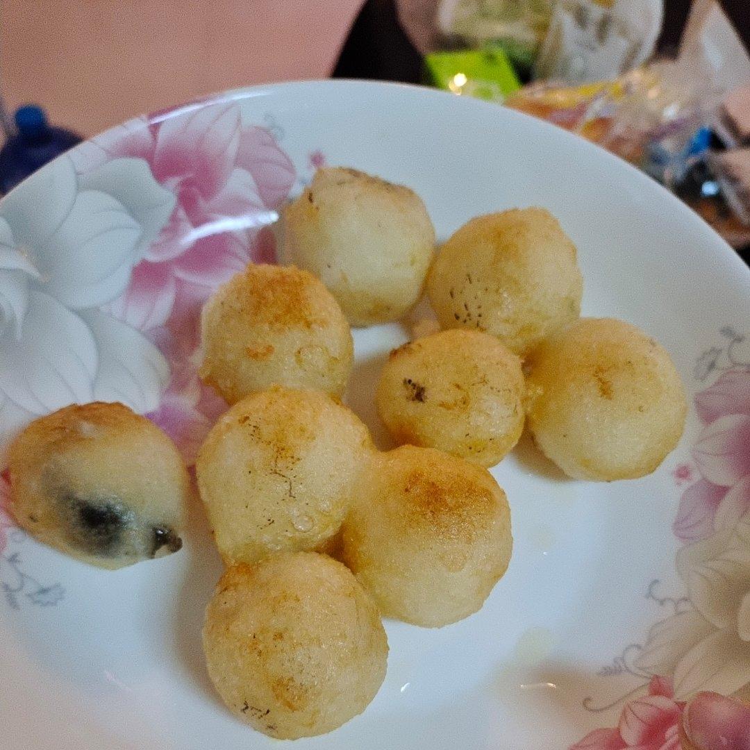 不崩油的炸元宵