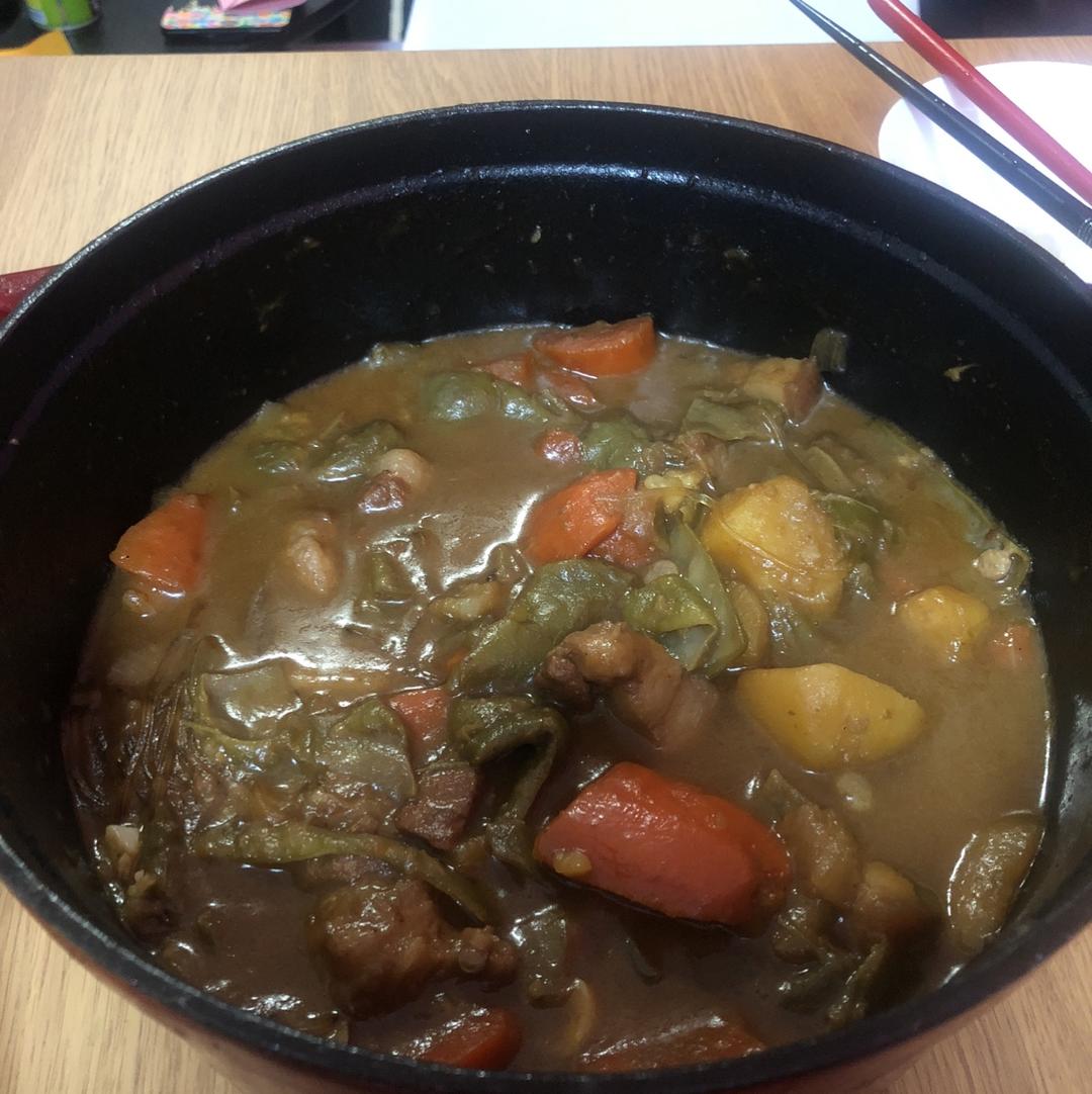 土豆炖豆角