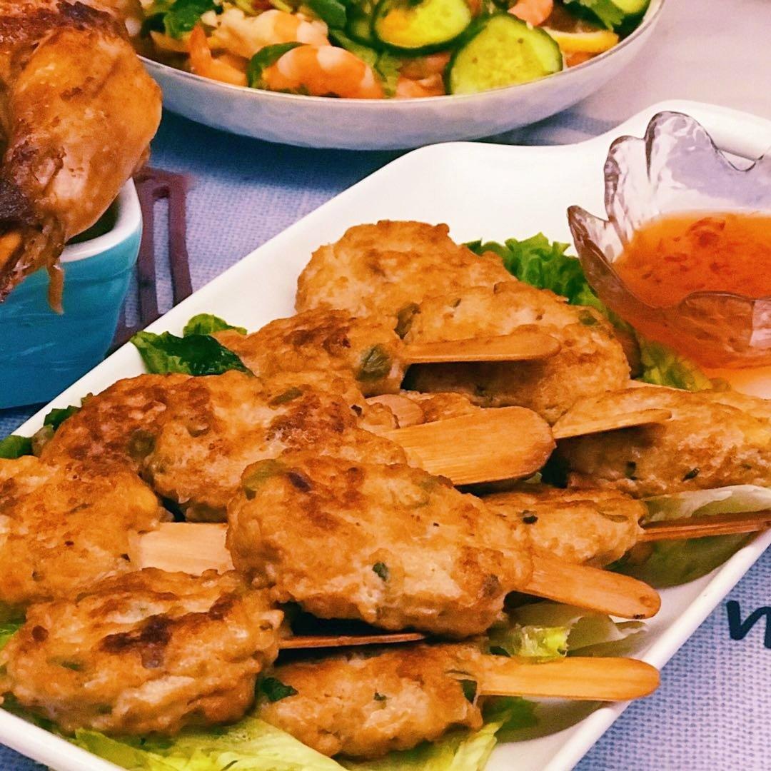 东南亚风豆腐卡博串 Tofu and Minced Pork Kebabs