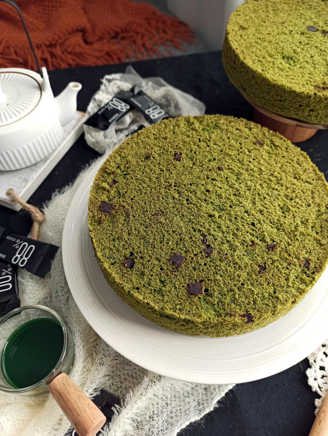 🌿艾草系列|艾草戚风蛋糕来了‼️纯天然绿色