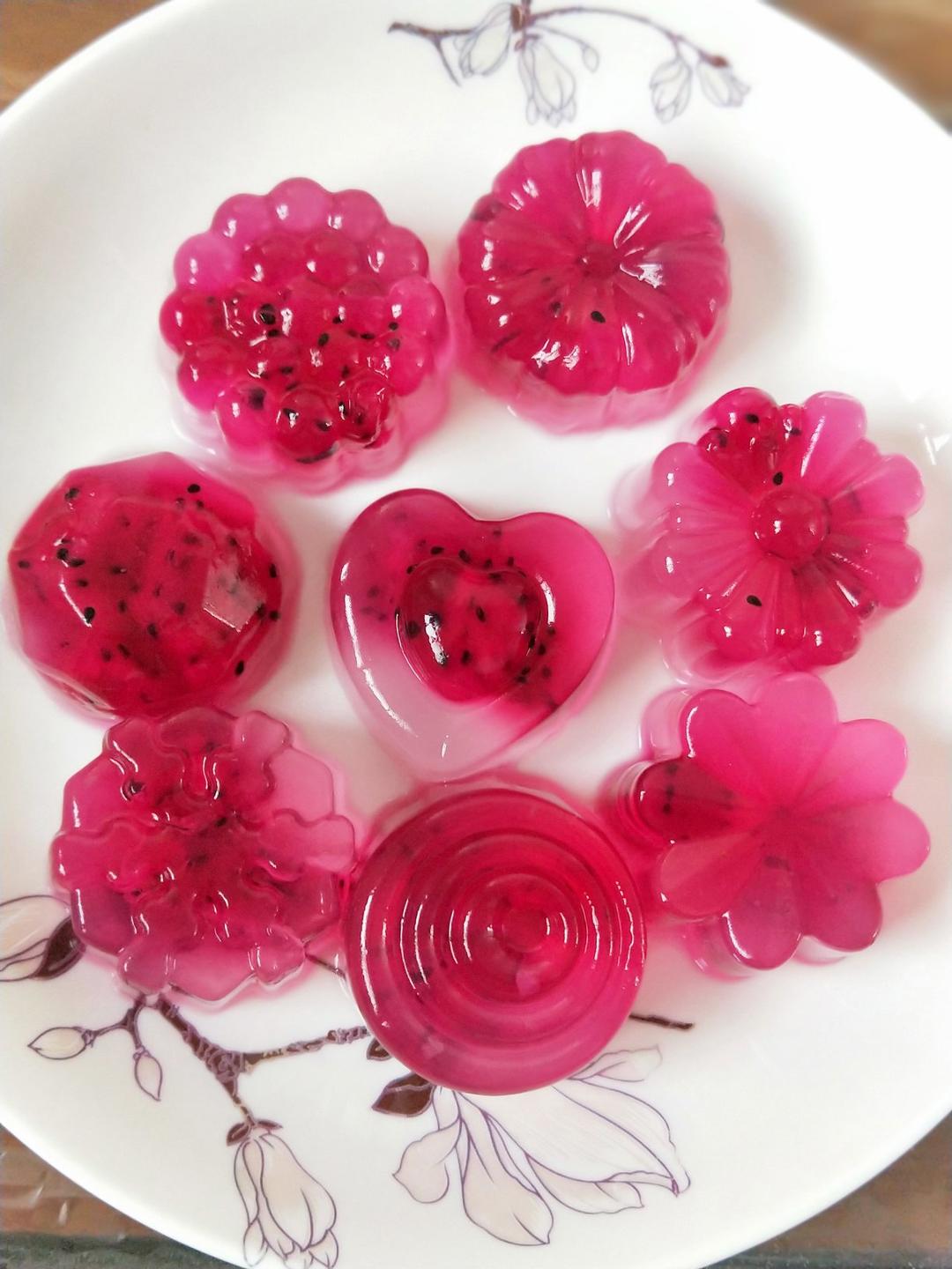 8629mf64做的透明水晶果冻布丁白凉粉版快速