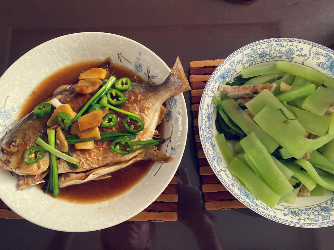 【家常菜】上海红烧鲳鱼