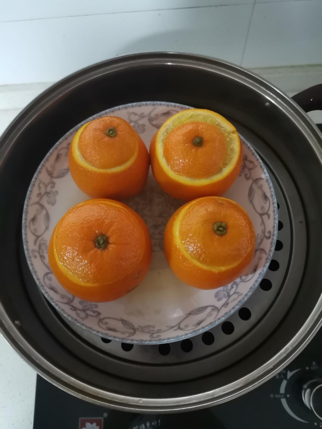 夜咳嗽盐蒸橙子