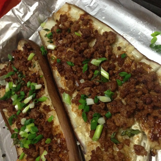 微波炉做出街头烧烤风的茄子