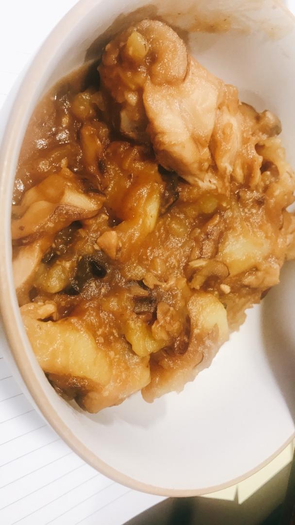 土豆焖鸡腿