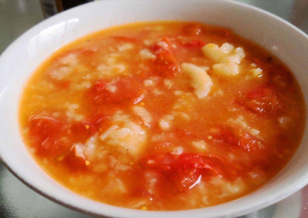 西红柿鸡蛋疙瘩汤