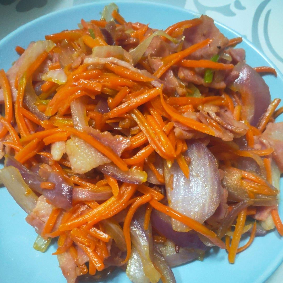 培根炒洋葱