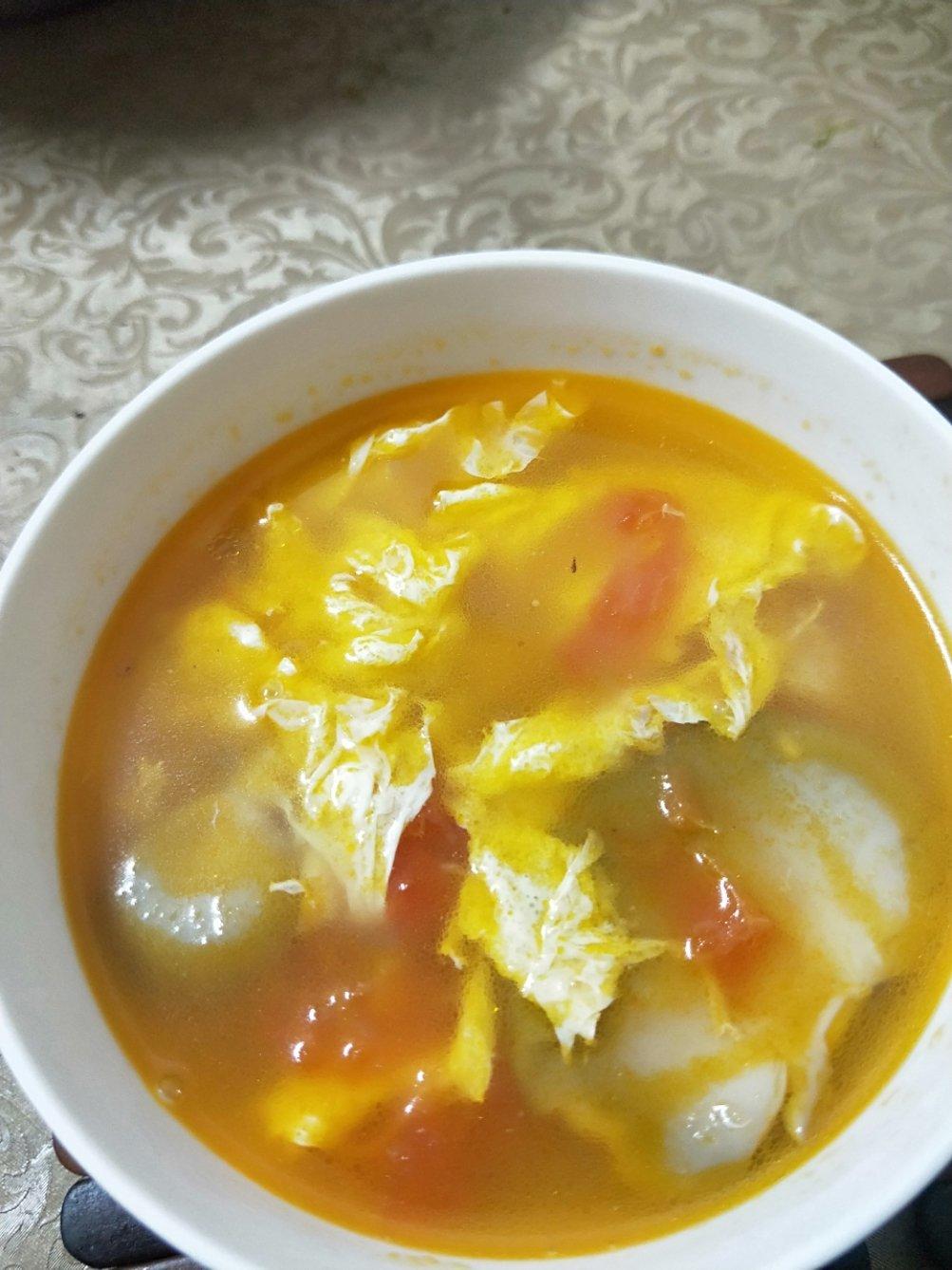 番茄菌菇豆腐汤