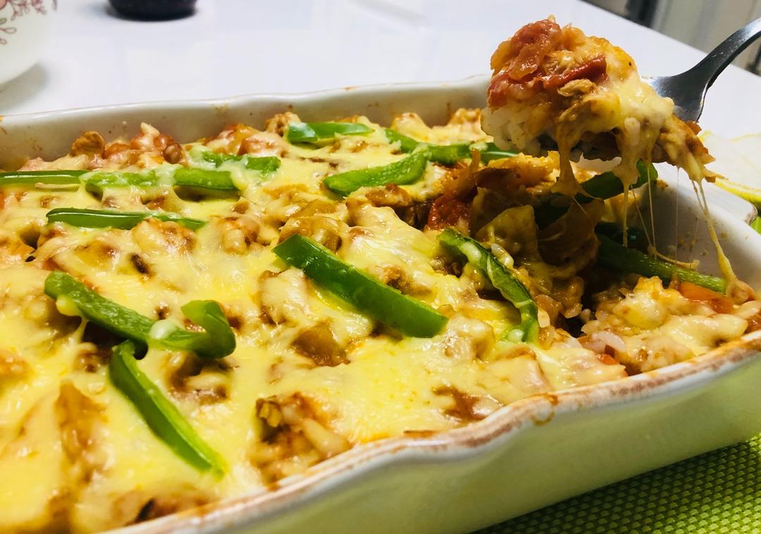 番茄鸡肉浓情焗饭【两人份】