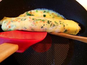 蔬菜厚蛋烧三明治（超详细平底锅做厚蛋烧）的做法 步骤9