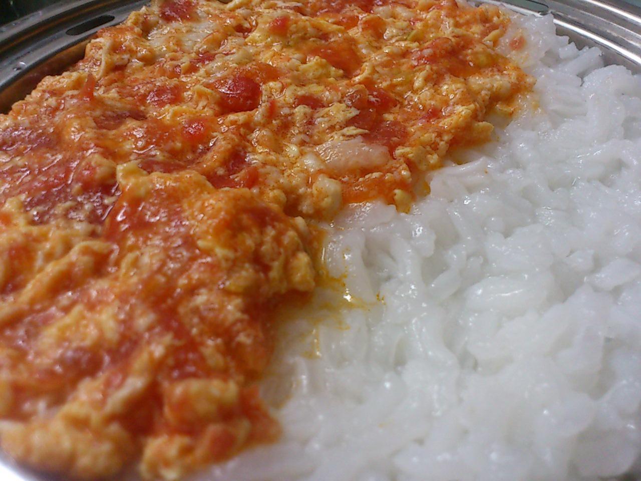 宝宝私房菜——番茄肉末蛋羹（配软米饭）的做法