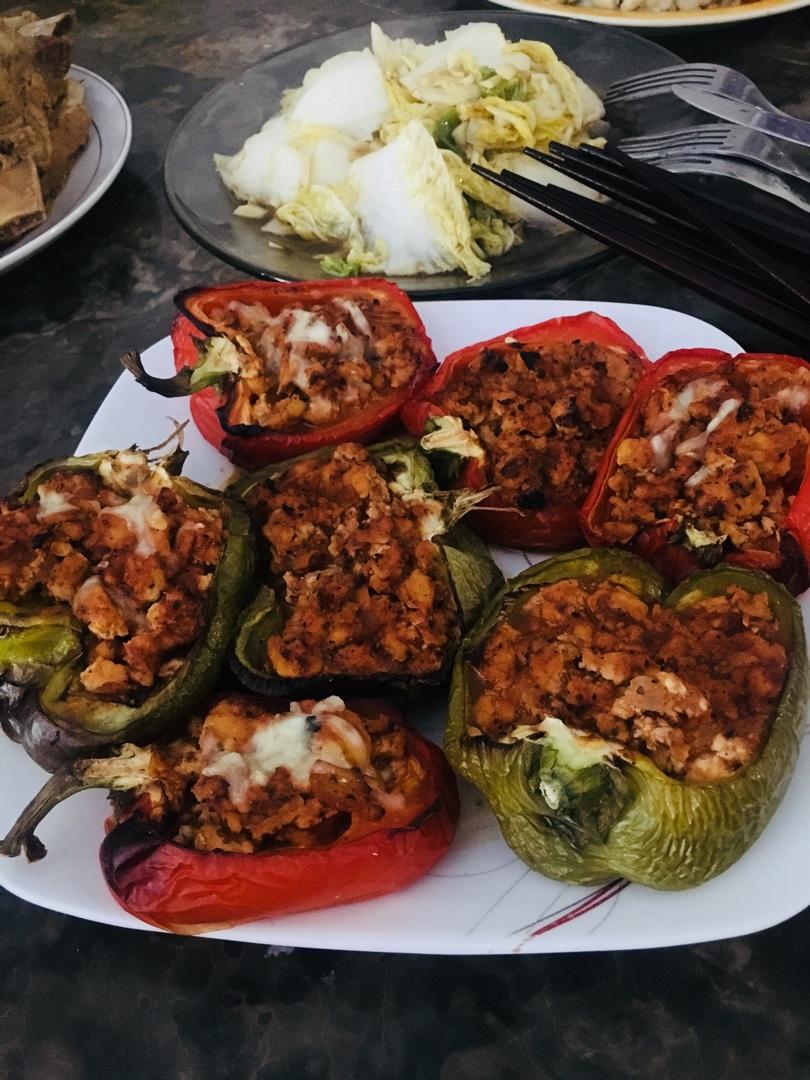 【健康三餐】番茄肉末焗彩椒