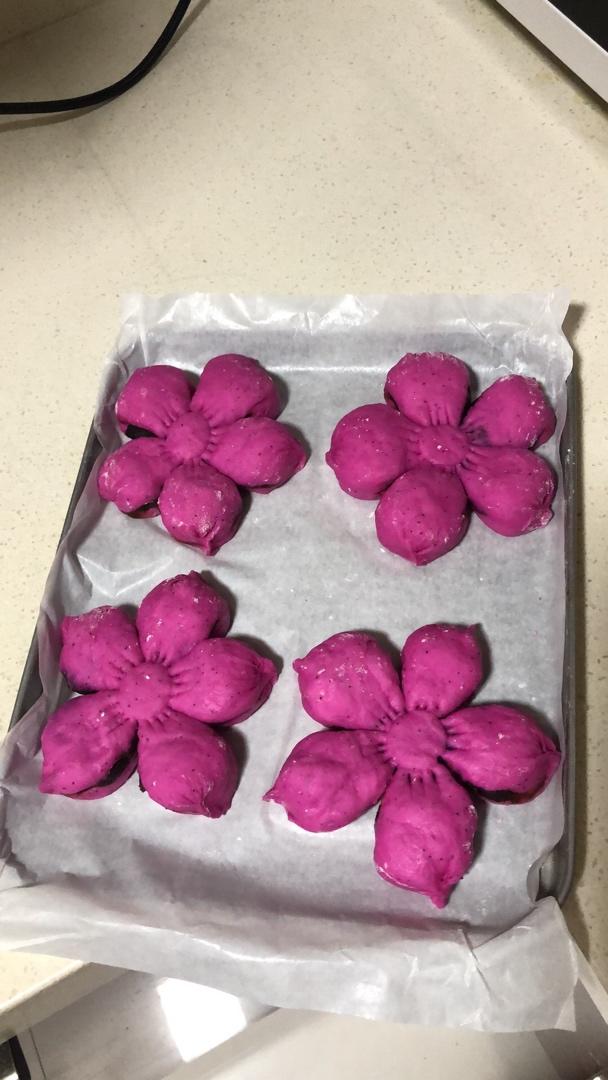 樱花🌸豆沙馅儿小面包 素食