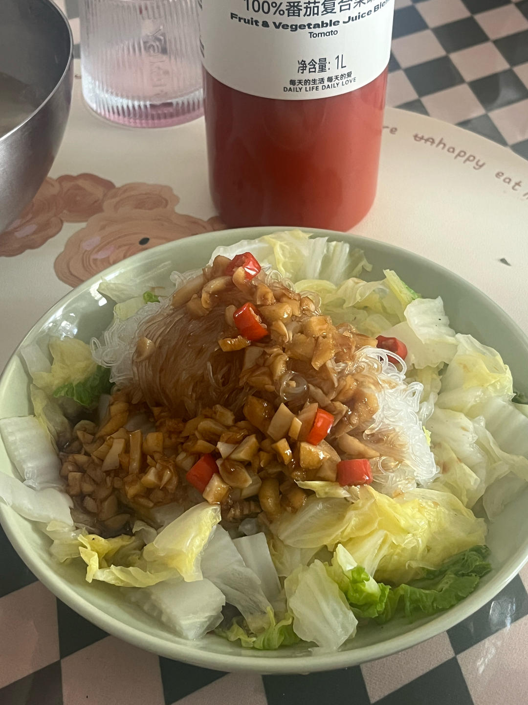 蒜蓉粉丝白菜虾煲