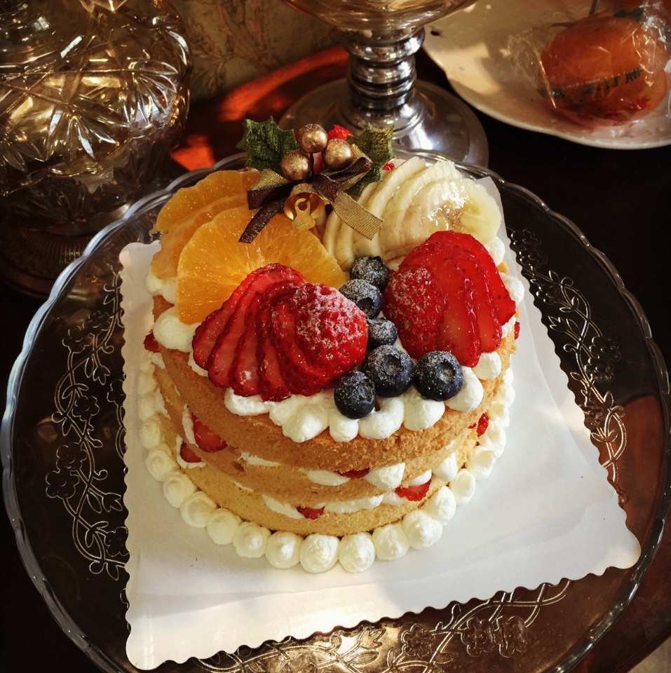 圣诞呆萌裸蛋糕