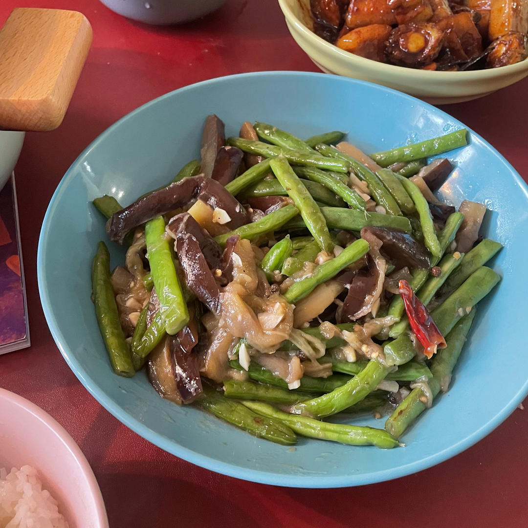 长豆角烧茄子