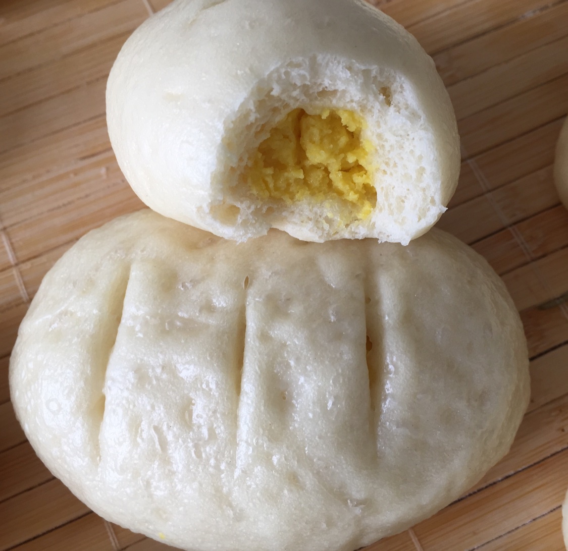 自制无油奶黄包