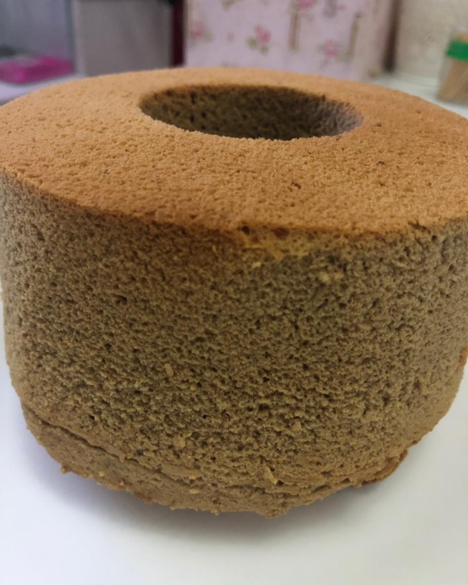咖啡乳酪戚风蛋糕（17cm中空模）