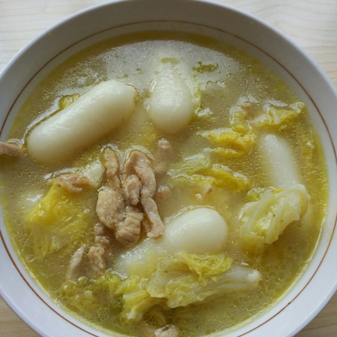白菜肉丝年糕