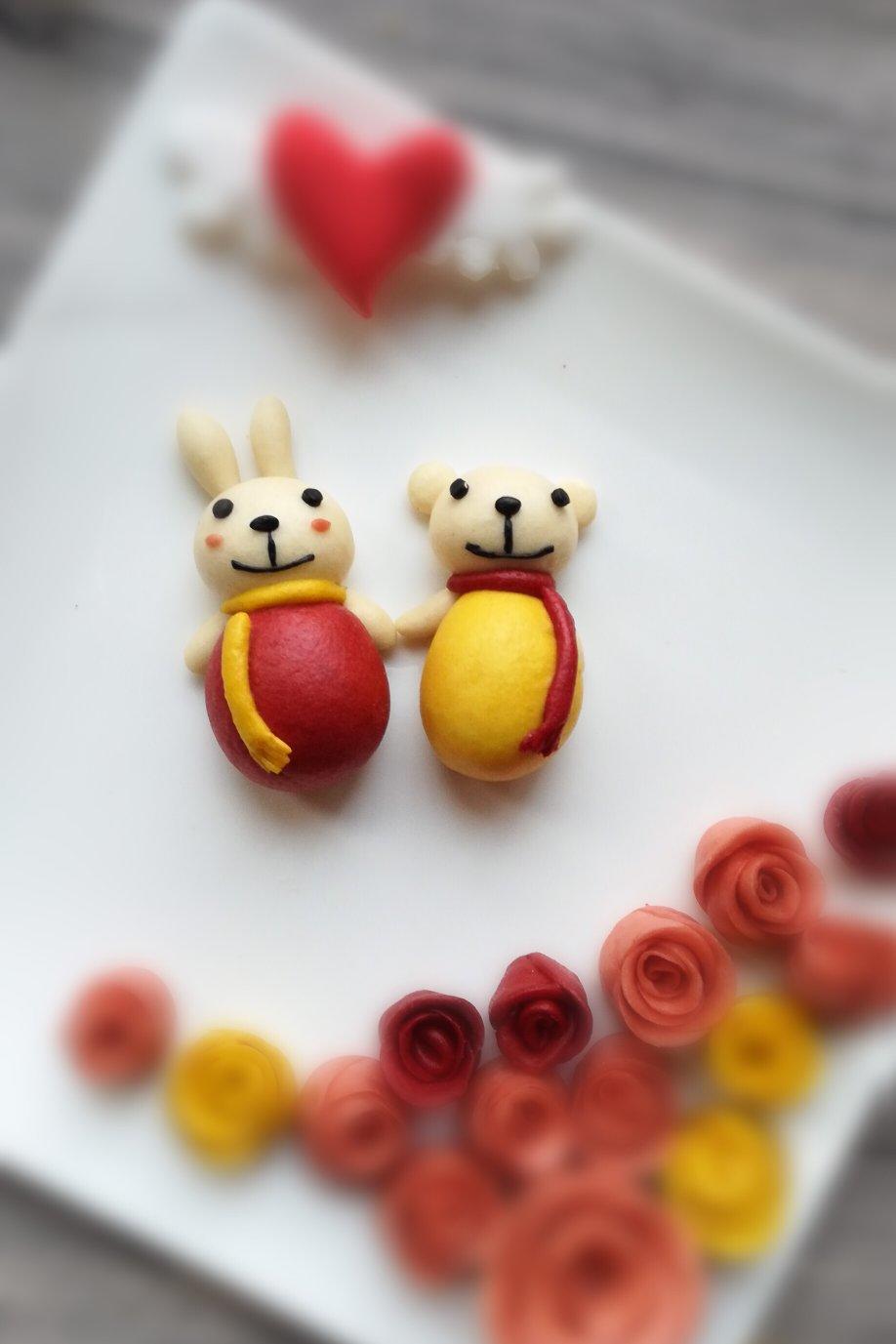 可爱的佩奇馒头（无糖无油易消化）