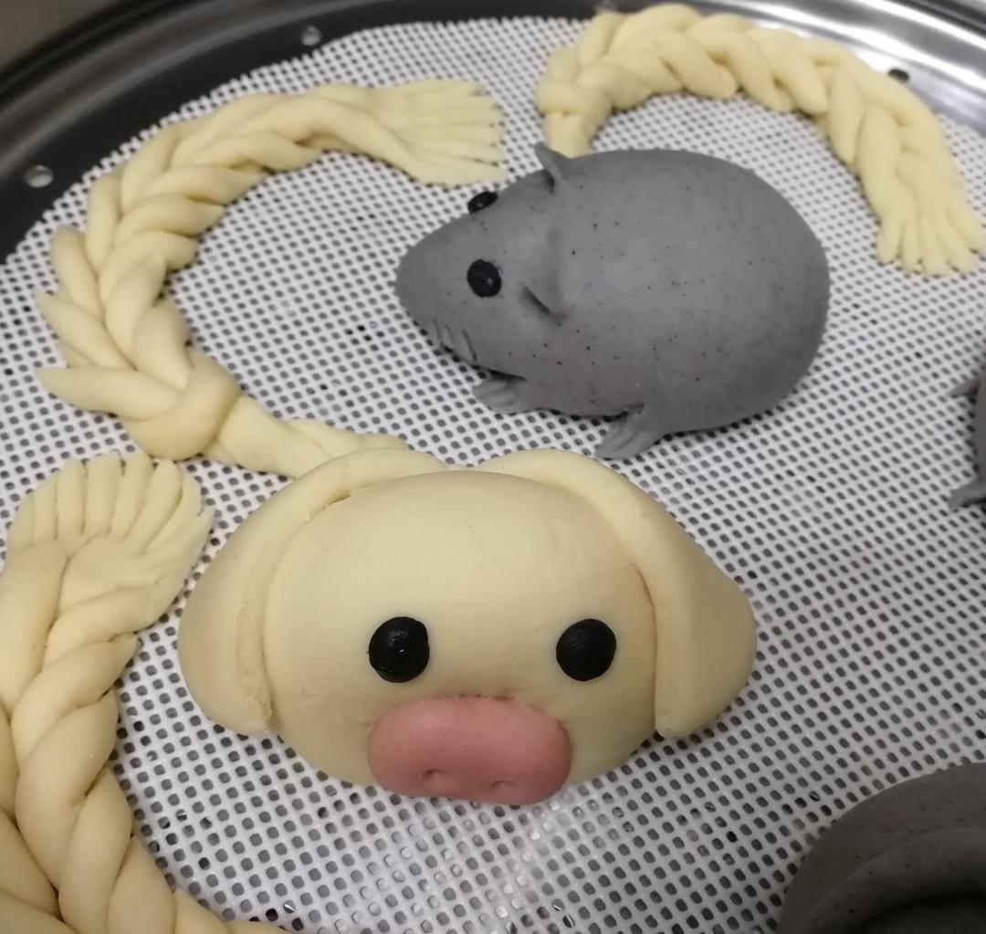 小老鼠造型馒头