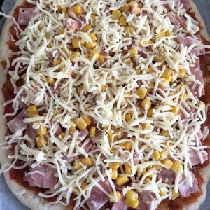 自制培根玉米披萨的做法 步骤8