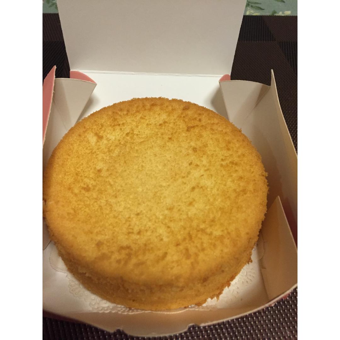6寸原味戚风蛋糕