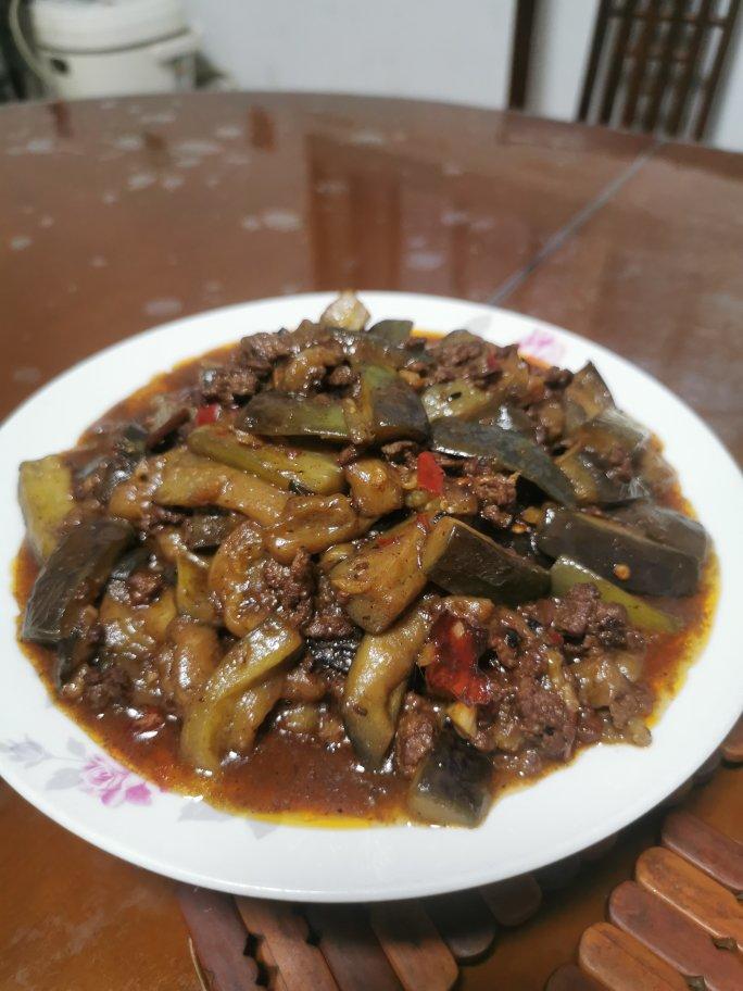 红烧肉沫茄子