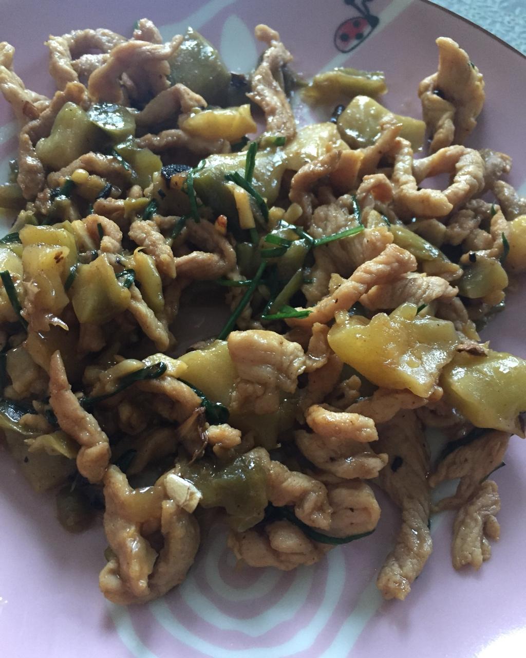 下饭菜榨菜肉丝
