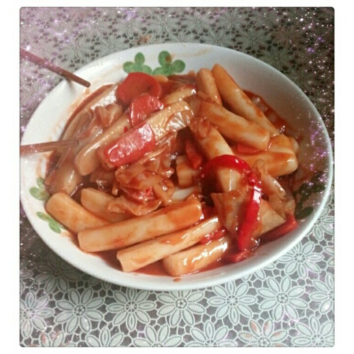 韩式辣炒年糕（or网红芝士套路之芝心年糕）