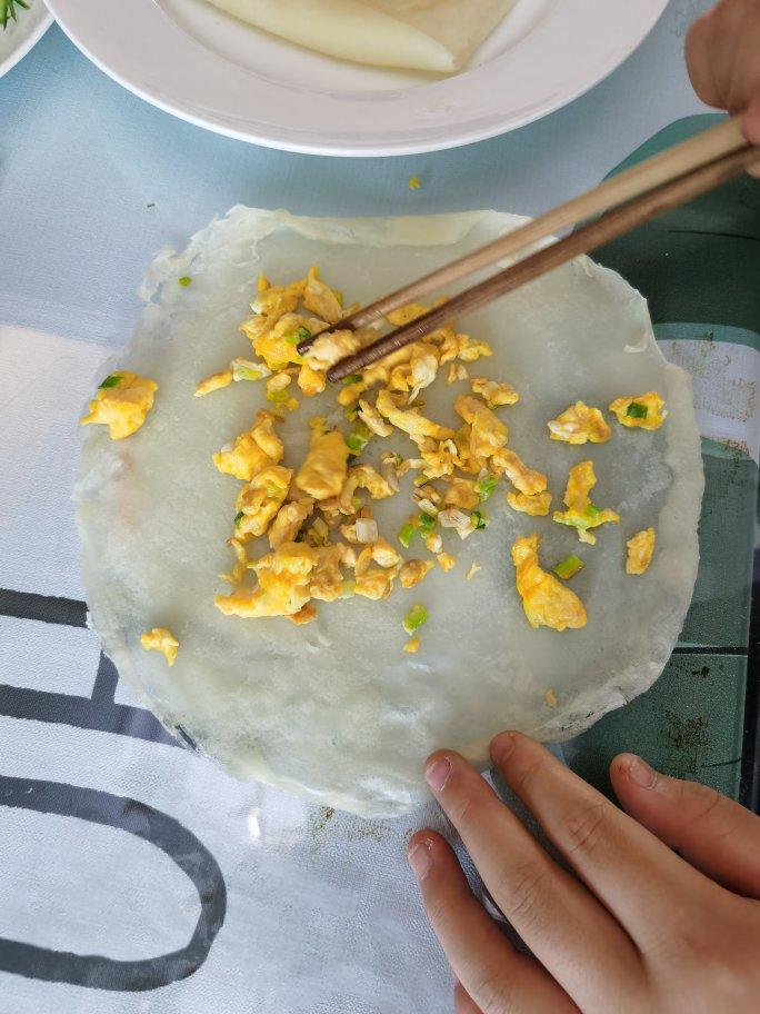筋饼卷菜