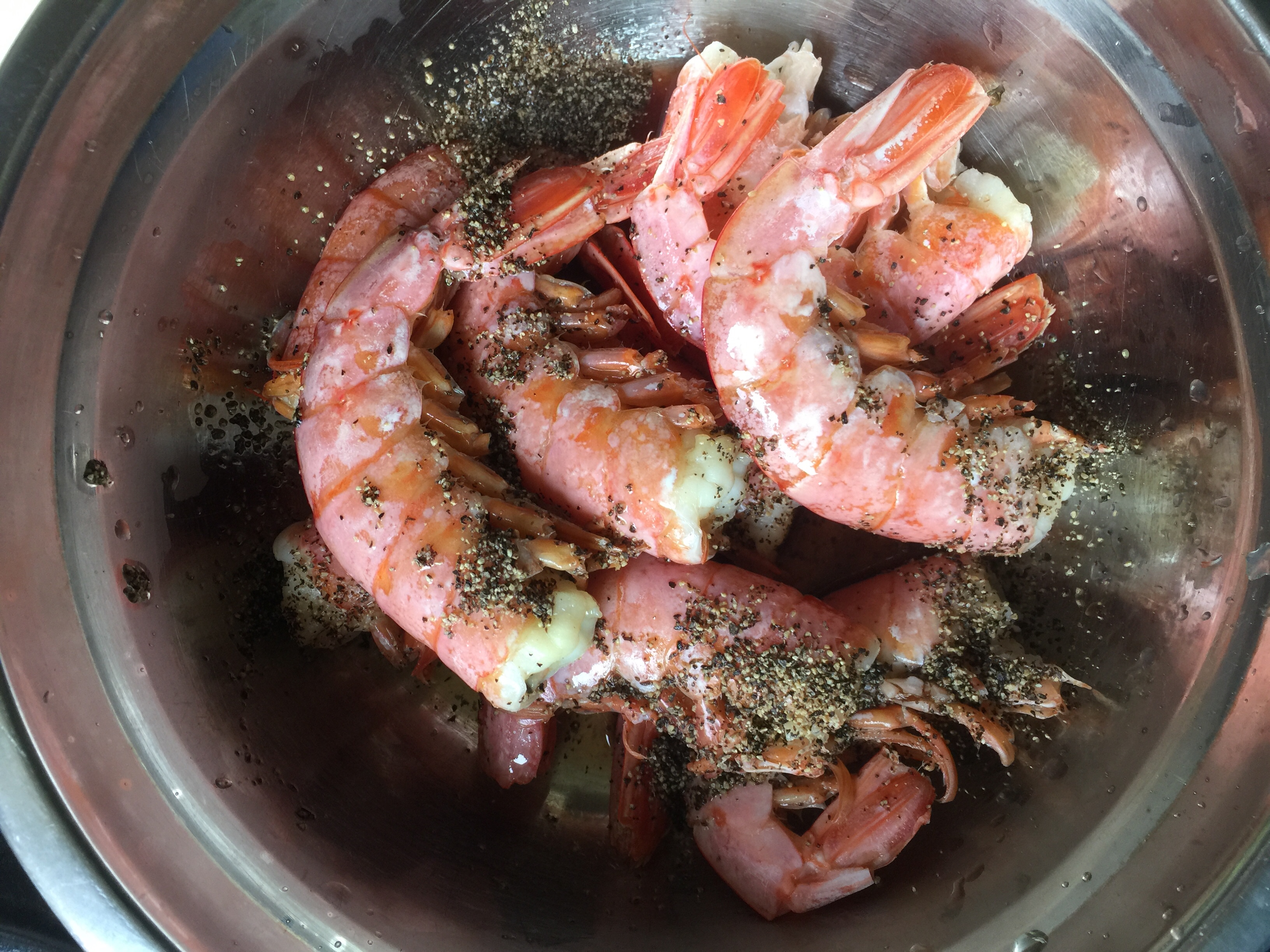 阿根廷红虾（黄油蜂蜜香烤）的做法 步骤3