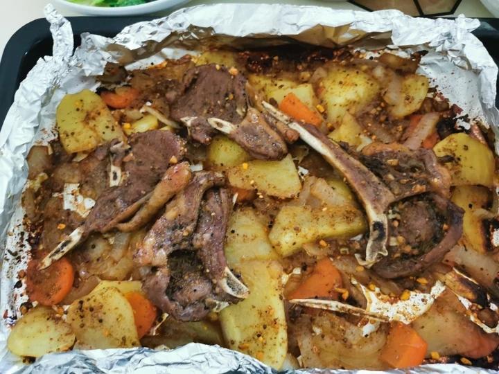 超好吃的烤羊排烤箱版