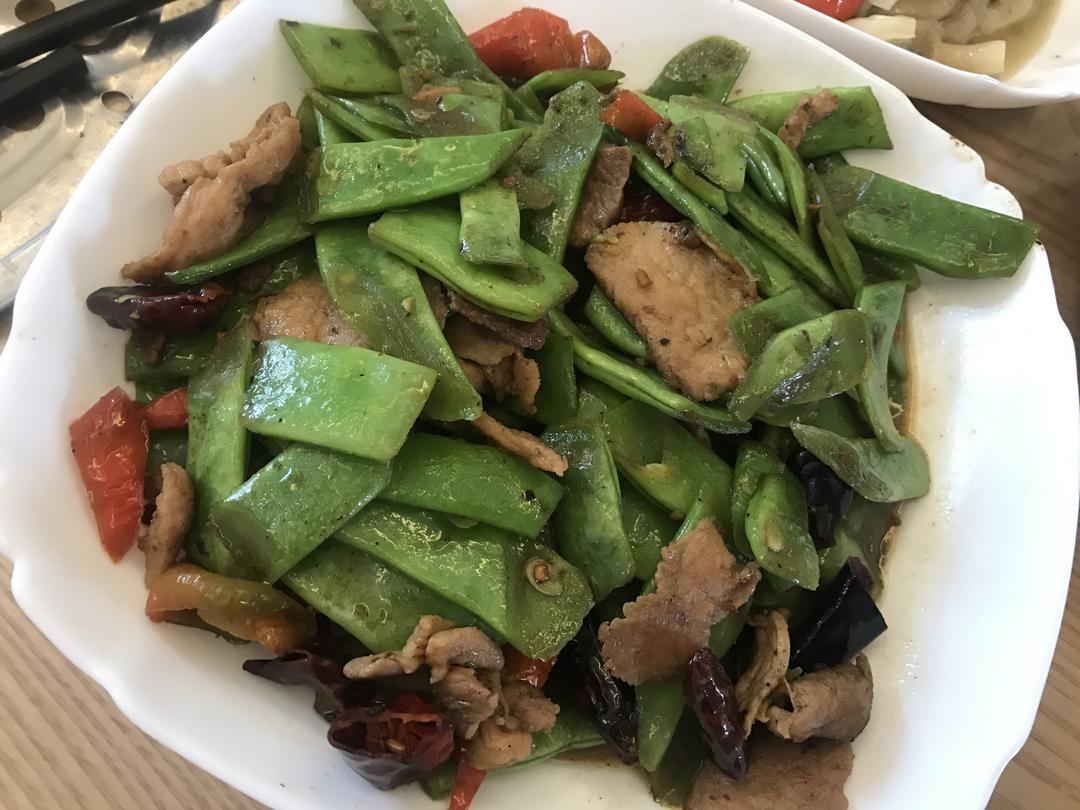 梅豆炒肉的做法