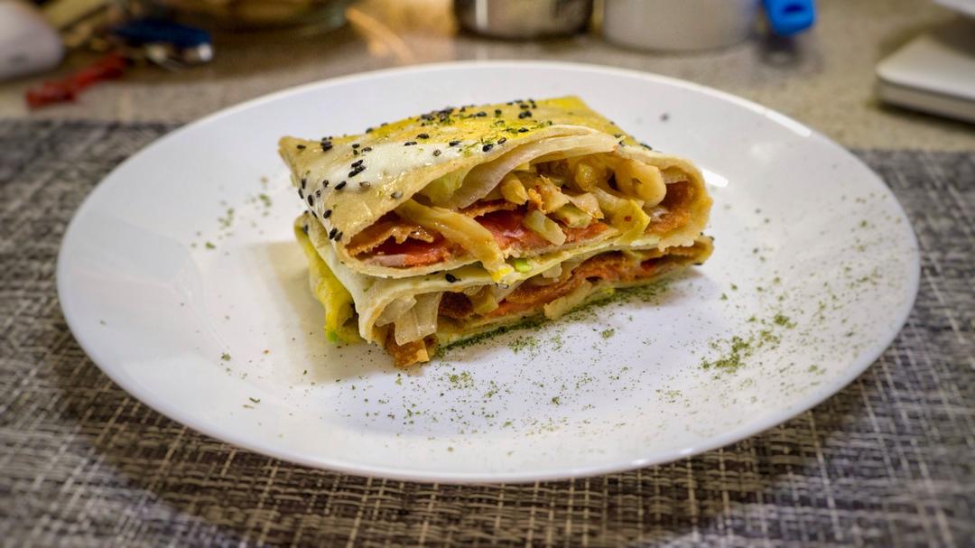 平底锅版煎饼果子